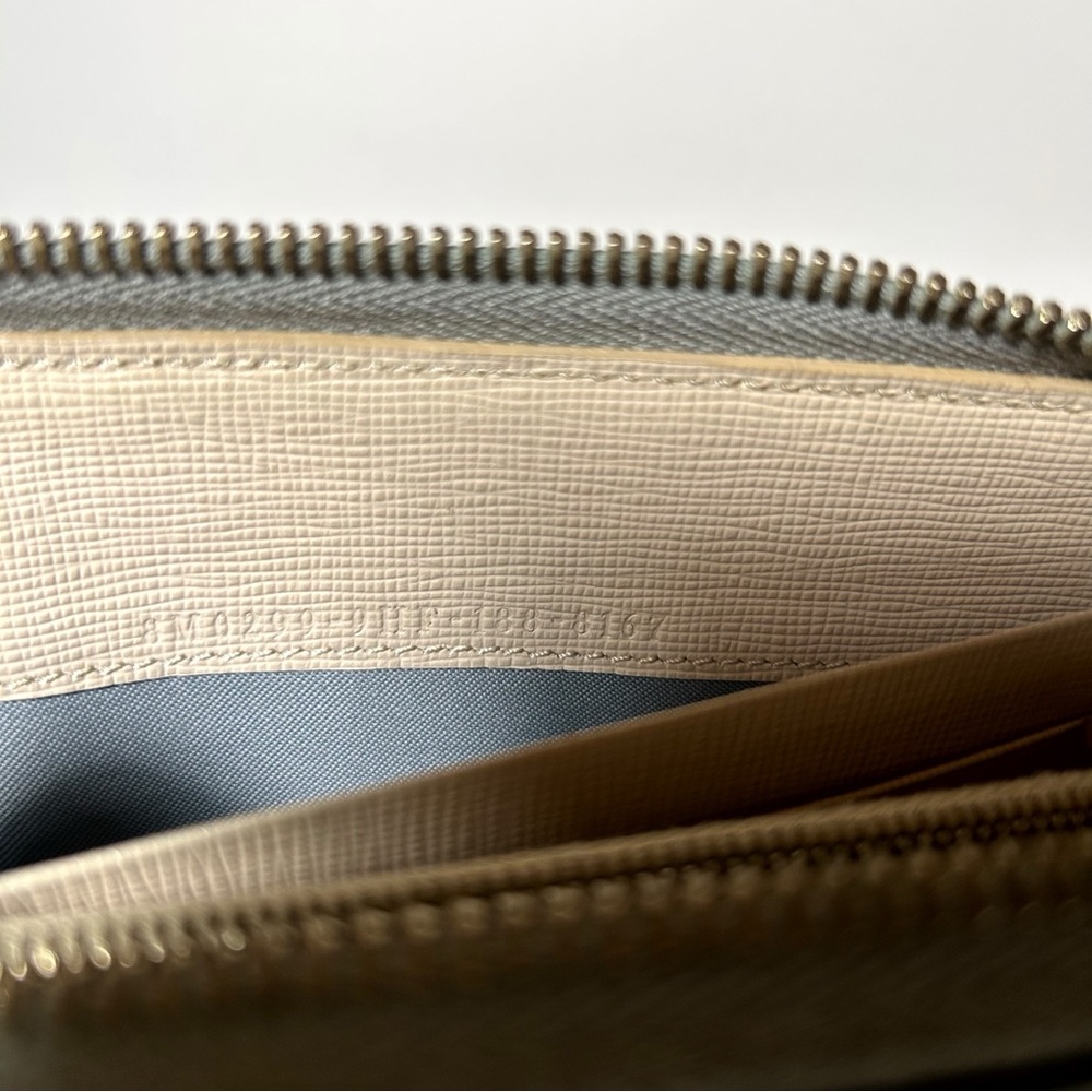 Fendi Monster Eyes Cont. Zip Around Leather Wallet Full Inclusion Pink/Gray/Stud - Picture 11 of 16